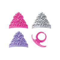 Queen Crown Cupcake Rings - 6Pieces