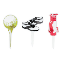 Golf Set Cupcake Picks - 9 Pieces