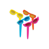 Sunnies Cupcake Picks - 9 Pieces - Assorted Colours