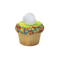 Golf Ball Cupcake Rings - Sports Cupcake Ring - 10Pieces - Cake Decoration