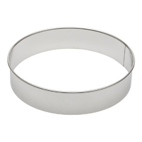 Ateco 8 Inch Round Pastry Baking  Ring Stainless Steel Cake  / Cutter