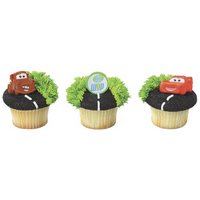 Cars 2 World Grand Prix 3D Cupcake Rings - 9 Pce