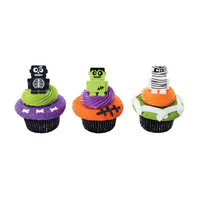 Monsterbot(Rino) Cupcake Rings -6Pieces