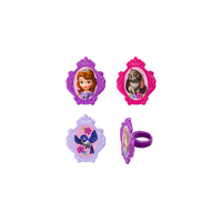 Sofia The First- Mixed - Cupcake Rings - 8 Pce 