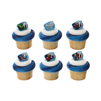 Avengers Warriors Cupcake Rings - Cupcake Rings - 12 Pieces Cake Decoration 