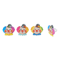 Jolly Clowns Cupcake Rings -9Pieces