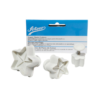 Ateco Plunger 3 Star Sugar Paste Cutters