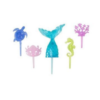 Mystical Mermaid - Cake Topper Decoset - 5 Pc