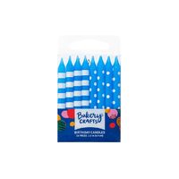 Blue Stripes And Dots Specialty Candles Bakery Crafts 