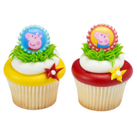 Peppa Pig Cupcake Ring - Pack Of 8