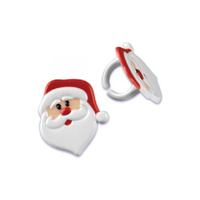 Santa Face Cupcake Rings - 10 Pc