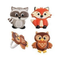 Woodland Friend Cupcake Rings - 9Pc