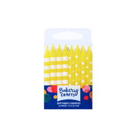 Yellow Stripes And Dots Specialty Candles Bakery Crafts 