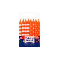 Orange Stripes And Dots Specialty Candles Bakery Crafts 