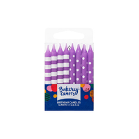 Purple Stripes And Dots Specialty Candles Bakery Crafts 