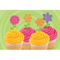 Flower - Cupcake Picks (12 Pc)