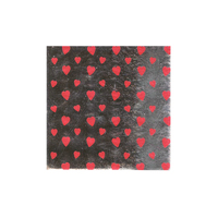 Pink Heart Print 4 X 4 Foil For Wrapping Chocolates(4X4)