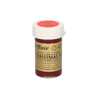 ** Christmas Red - Sugarflair Spectral Paste 25G - Fondant And Buttercream Colour