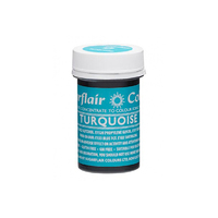 ** Turquoise - Sugarflair Spectral Paste 25G - Fondant And Buttercream Colour