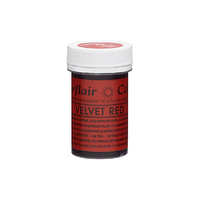 ** Velvet Red - Sugarflair Spectral Paste 25G - Fondant And Buttercream Colour