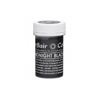 ** Midnight Black Sugarflair Pastel Paste 25G - Food Colour