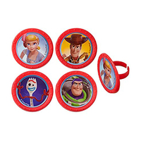 Toy Story Cupcake Rings- 10 Pce 