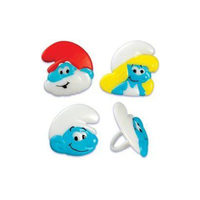 The Smurfs Cupcake Rings - 9 Pce