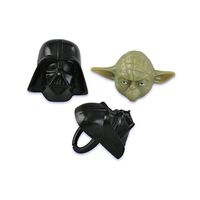 Darth Vader Cupcake Rings - 8 Pc