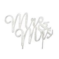 12cm Diamante Mr And Mrs Topper 