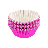 Hot Pink Mini 25mm Foil Baking Cups - 50 Pieces - Cupcake Cases