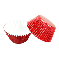 Red Large Foil Cupcake Cases - 25 Pieces