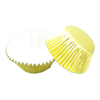 Light Gold Large Foil Cupcake Cases - 25 Pieces 