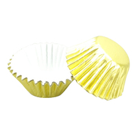 Light Gold Mini 25mm Foil Cupcake Cases - 50 Pieces 