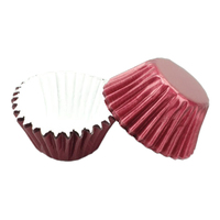 Burgundy Mini 25mm Foil Cupcake Cases - 50 Pieces 