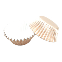 Rose Gold Large Foil Cupcake Cases - 25 Pieces