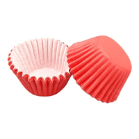 Red Mini 25mm Grease-Proof Cupcake Cases - 50 Pieces - Cupcake Case 