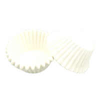 White Mini 25mm Grease-Proof Cupcake Cases - 50 Pieces - Cupcake Case 