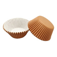 Brown Large Grease-Proof Cupcake Cases - 50 Pieces - Cupcake Case