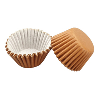 Brown Mini 25mm Grease-Proof Cupcake Cases - 50 Pieces - Cupcake Case 