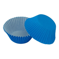 Blue Large Grease-Proof Cupcake Cases - 50 Pieces - Cupcake Case