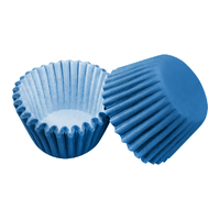 Blue Mini 2.5mm Grease-Proof Cupcake Cases - 50 Pieces - Cupcake Case