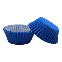 Blue Mini 35mm Grease-Proof Cupcake Cases - 50 Pieces - Cupcake Case