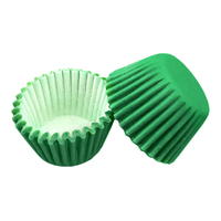 Dark Green Mini 2.5mm Grease-Proof Cupcake Cases - 50 Pieces - Cupcake Case