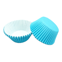 Light Blue Large Grease-Proof Cupcake Cases - 50 Pieces - Cupcake Case