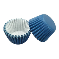 Navy Blue Mini 25mm Grease-Proof Cupcake Cases- 50 Pieces - Cupcake Case 