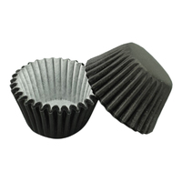 Black Mini 25mm Grease-Proof Cupcake Cases - 50 Pieces - Cupcake Case 