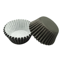 Black Mini 35mm Grease-Proof Cupcake Cases - 50 Pieces - Cupcake Case