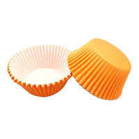 Orange Large Grease-Proof Cupcake Cases - 50 Pieces - Cupcake Case