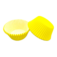 Yellow Large Grease-Proof Cupcake Cases- 50 Pieces - Cupcake Case