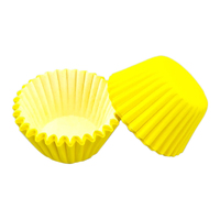 Yellow Mini 25mm Grease-Proof Cupcake Cases - 50 Pieces - Cupcake Case 